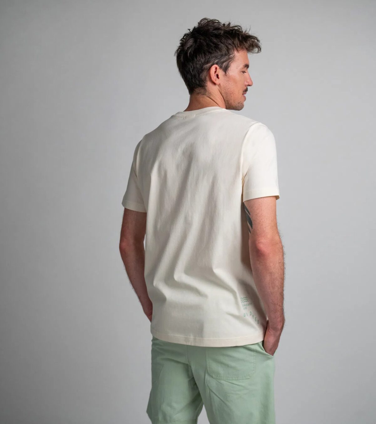 Майка DUOTONE Tee Cyclone undyed SS men кор рук муж (44252-5006), бежевый 2025 — изображение 5