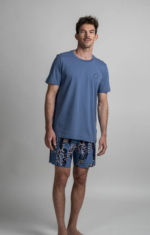 Майка  DUOTONE Tee SS Beach men кор рук муж (44252-5010) синий, 2025 — изображение 3