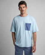 Майка DUOTONE Tee SS True man (44252-5021) голубой 2025 — изображение 2