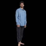 Рубашка DUOTONE Shirt Breeze LS длин.рук муж (44240-4953) Голубая (50-52/L) — изображение 4