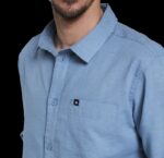 Рубашка DUOTONE Shirt Breeze LS длин.рук муж (44240-4953) Голубая (50-52/L) — изображение 3